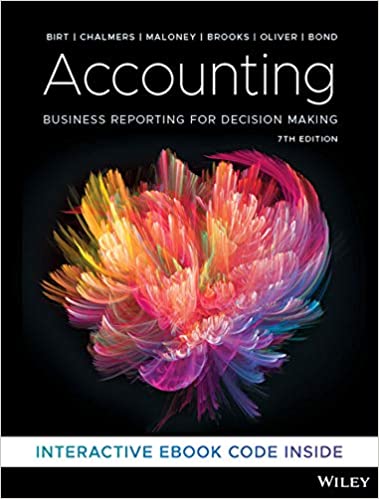 Accounting for Decisions 7e | Test Bank by Jacqueline Birt