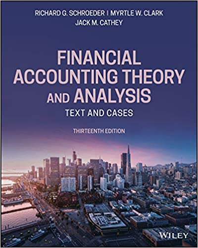 Accounting Theory and Analysis 13e Complete Test Bank