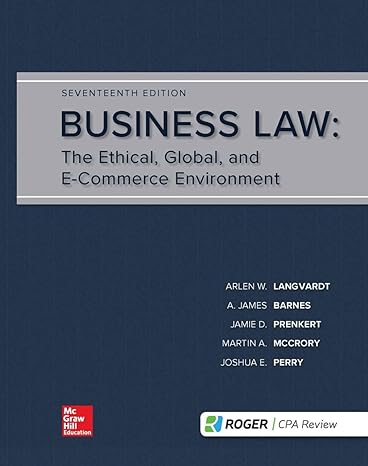 Business Law with UCC Applications 13e Test Bank