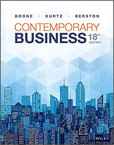 Contemporary Business 18e | Test Bank by Louis E. Boone