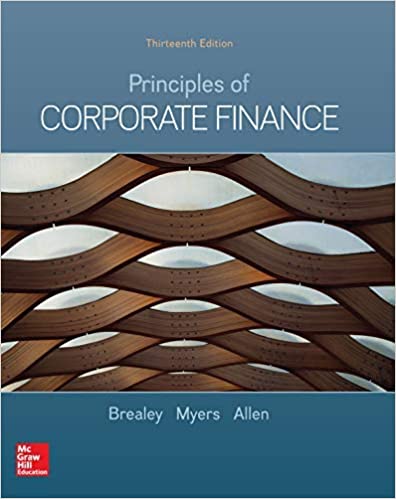 Corporate Finance Principles 13e | Test Bank by Brealey