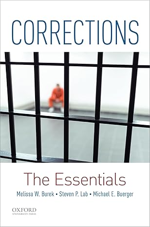 Corrections Essentials 1e | Test Bank Burek