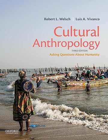 Test Bank Welsch Cultural Anthro Humanity 3e