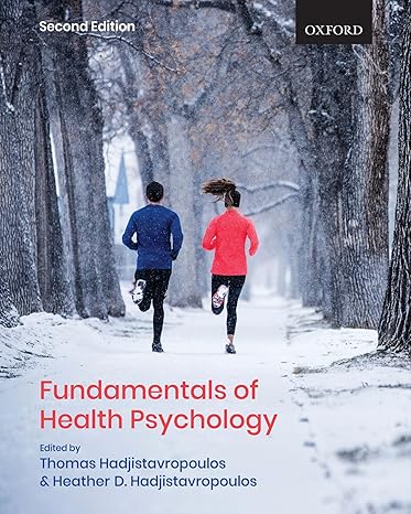 Health Psychology 2e | Test Bank Hadjistavropoulos