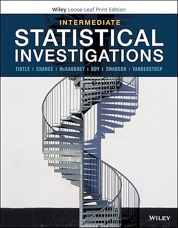 Intermediate Statistical Investigations 1st Ed - Exam Bank