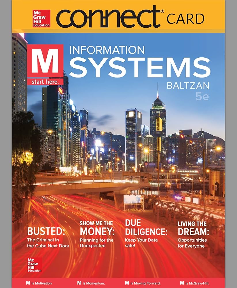 M Information Systems 5th Edition | Test Bank with Answer Key by Paige Baltzan