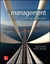 Management A Practical Intro 9th Edition | Test Bank with Answer Key by Kinicki