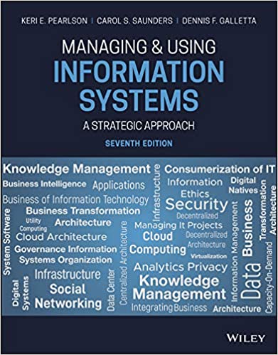Managing Information Systems 7e Answer Key + Test Bank