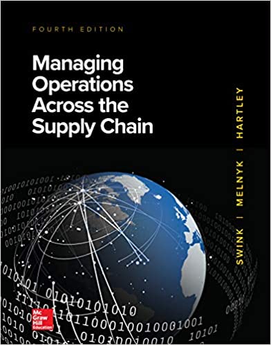Managing Operations Supply Chain 4e Complete Test Bank