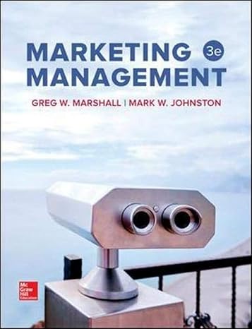 Marketing Management 3rd Edition | Test Bank with Answer Key by Marshall and Johnston
