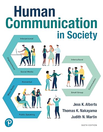 Model Test Questions | Human Comm Society 6e Alberts
