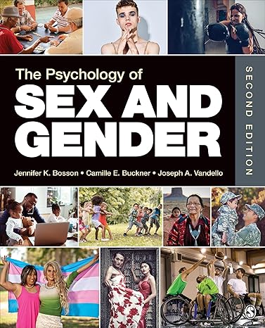 Model Test Questions | Psychology of Sex and Gender 2e by Bosson