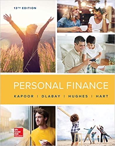 Personal Finance 13e Answer Key + Test Bank