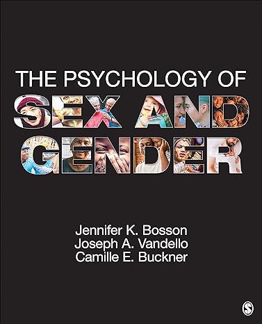 Psychology of Sex and Gender 1e Test Bank