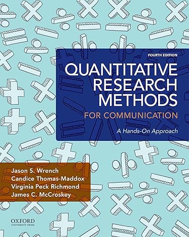 Quant Comm Methods 4e | Model Test Questions