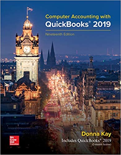 QuickBooks 2019 19e Test Bank