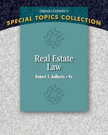 Real Estate Law 9e Complete Test Bank