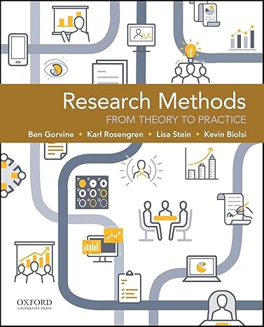 Research Methods Theory 1e | Question Bank Gorvine
