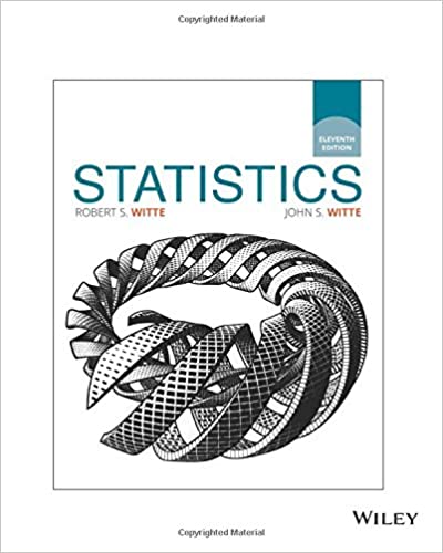 Statistics 11th Edition Test Questions and Answer Key