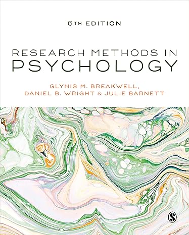 Test Bank + Answers | Research Methods in Psychology 5e by Breakwell