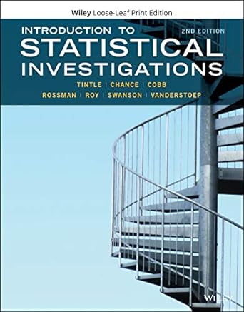 Test Bank + Answers | Statistical Investigations 2e