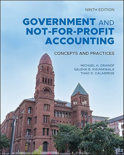 Test Bank | Government & Nonprofit Accounting 9e