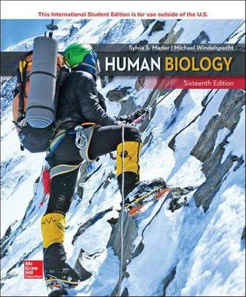 Test Bank | Human Biology 16e by Sylvia S. Mader