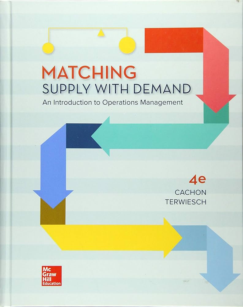 Test Bank | Matching Supply with Demand 4th Edition by Gerard Cachon