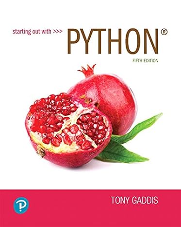 Test Bank | Python 5e by Gaddis