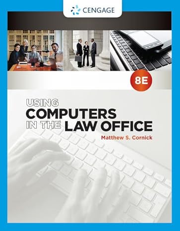 Using Computers in the Law Office 8e -Test Bank